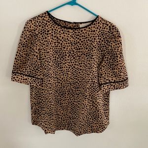 Leopard print blouse